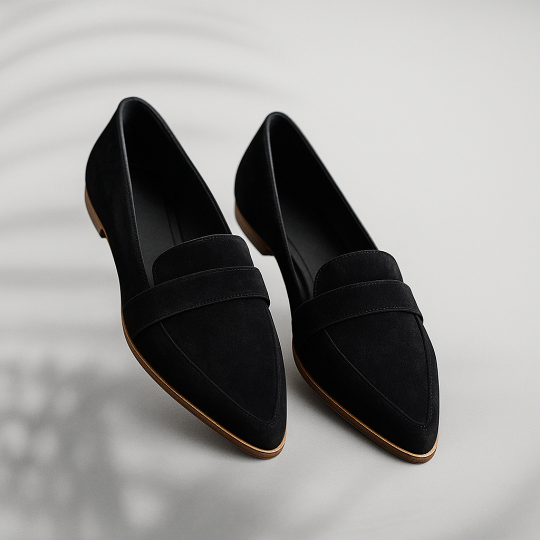 Diana | Damen Slip-On Loafer mit Spange und spitzer Form