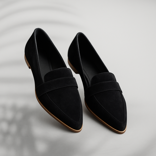 Diana | Damen Slip-On Loafer mit Spange und spitzer Form
