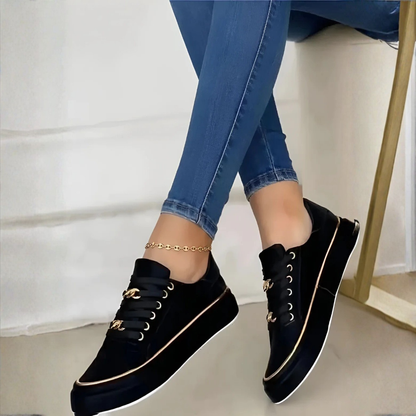 Franziska | Damen Sneaker mit Schnürung und Plateausohle