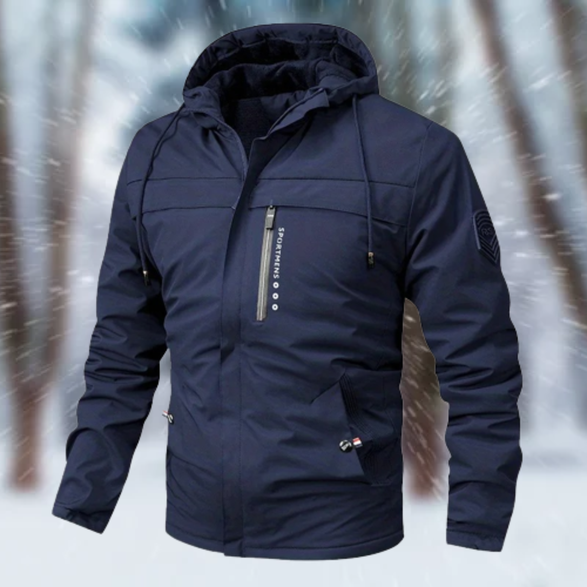 Valentin | luxuriöse wasserdichte Kapuzenjacke mit Kapuze