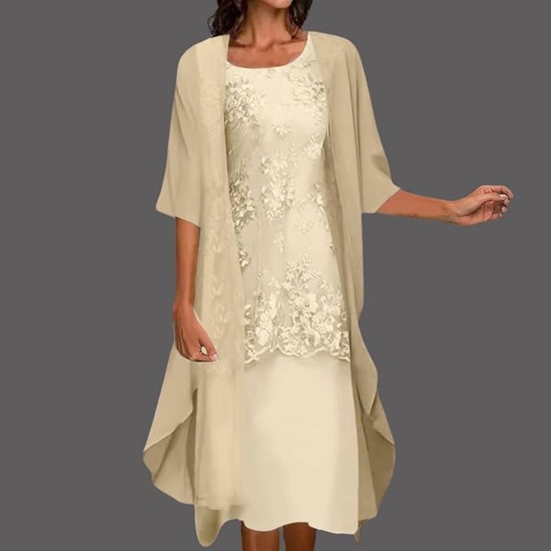 Josefa | Midikleid für Damen mit Stufenrock & weitem Oberteil