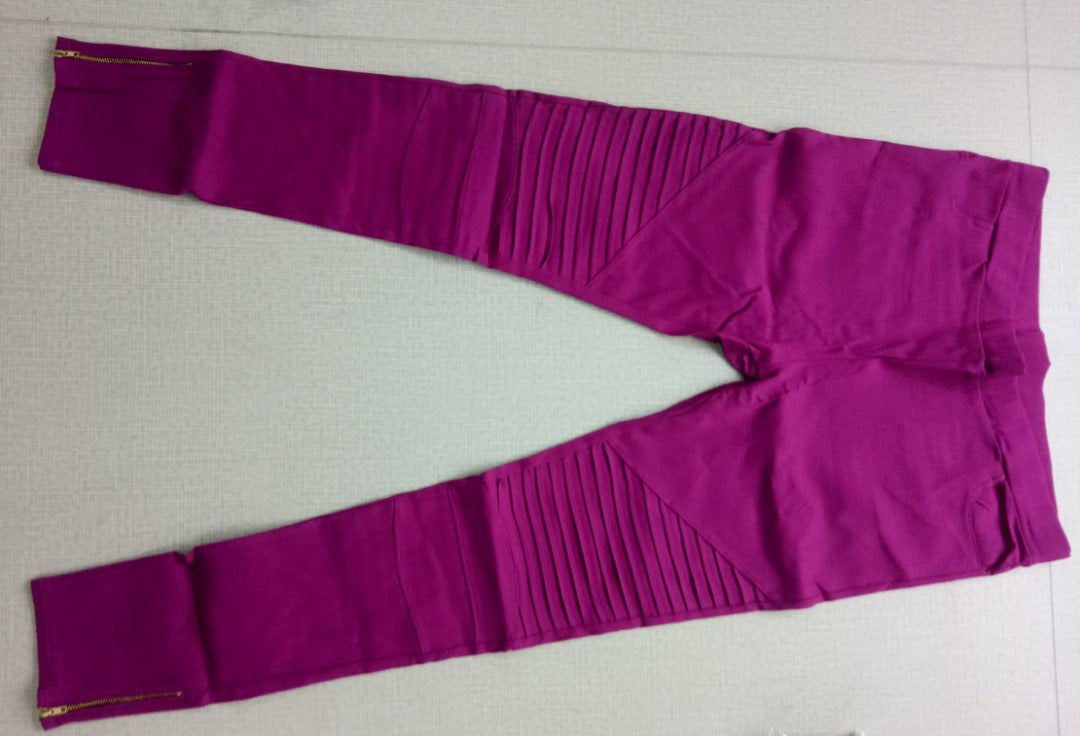 Seraina | Figurbetonte Leggings mit strukturierter Kniepartie