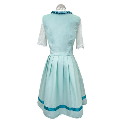 Annika | Damen Festdirndl mit Spitzenärmeln und dekorativem Rock