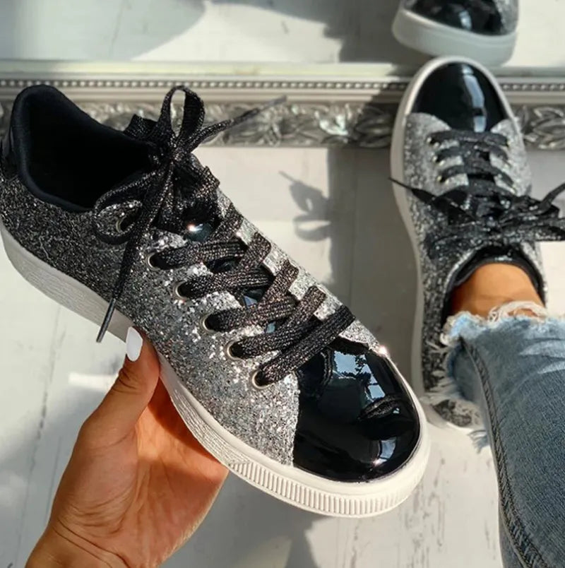 Melissa | Damen luxuriöser Sneaker mit Glitzer
