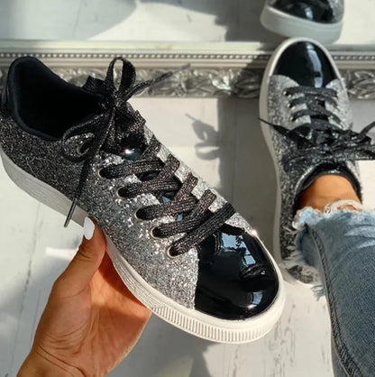 Melissa | Damen luxuriöser Sneaker mit Glitzer