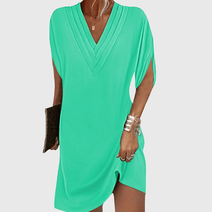Nerisa | Vestito mini da donna con scollo a V e taglio ampio