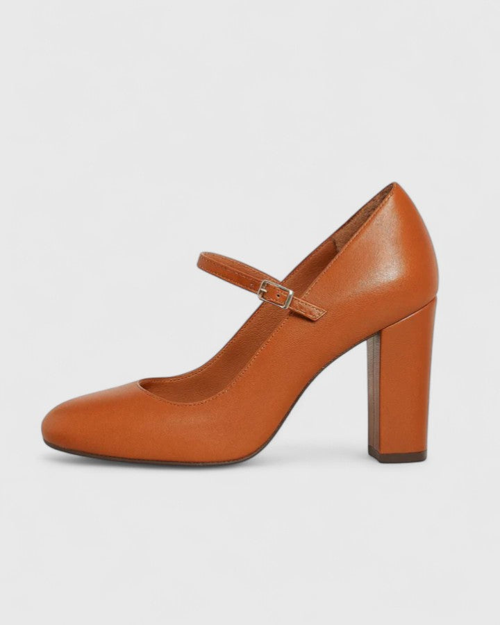Julia | Damen sophisticated Pumps mit Riemen und Absatz