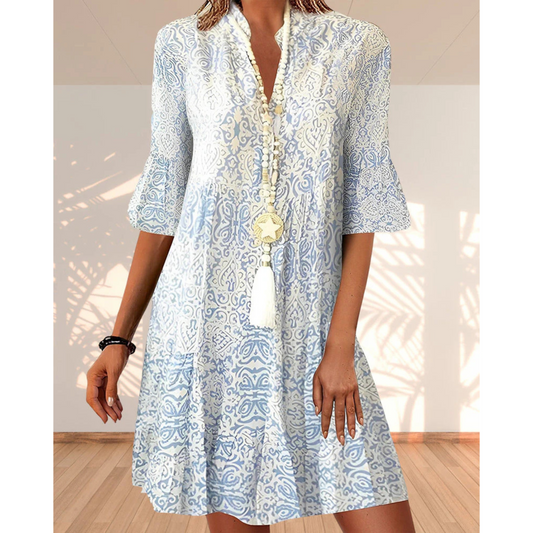 Felira | Damen Kleid mit Muster und lockerem Schnitt