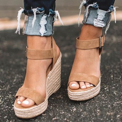 Cordula | Open-toed women's wedge sandals