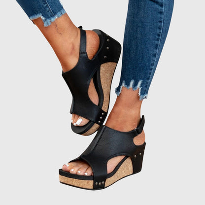 Ingrid | Women's orthopedic sandals with platform sole