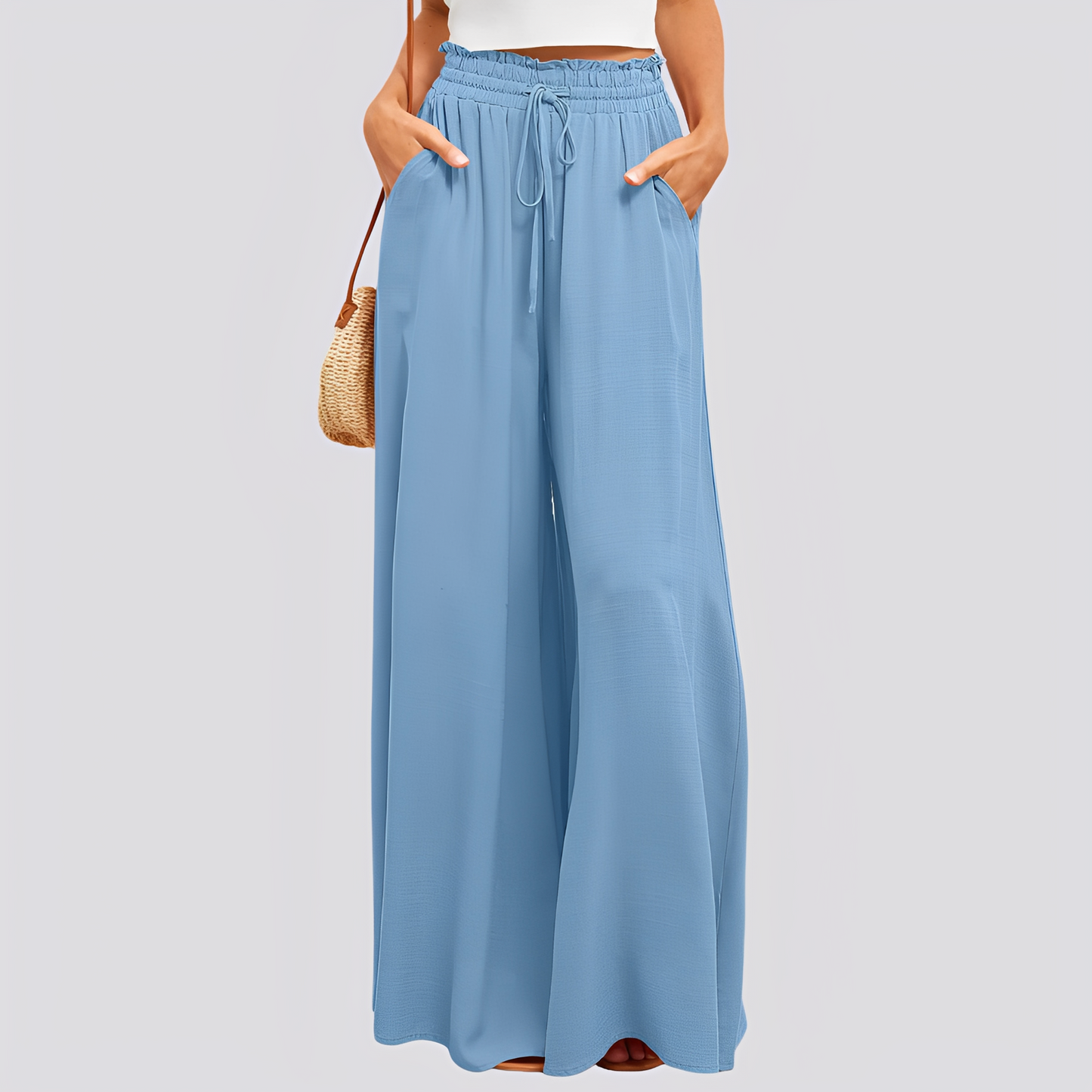 Lareen | Women's pants with wide cut and drawstring