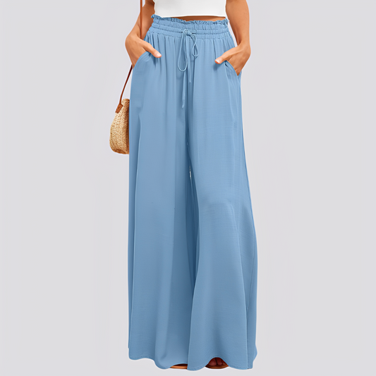 Lareen | Damen Hose mit weitem Schnitt und Kordelzug