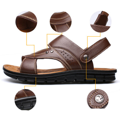 Daren | Herren elegante Sandalen mit Riemen und Fersenriemen