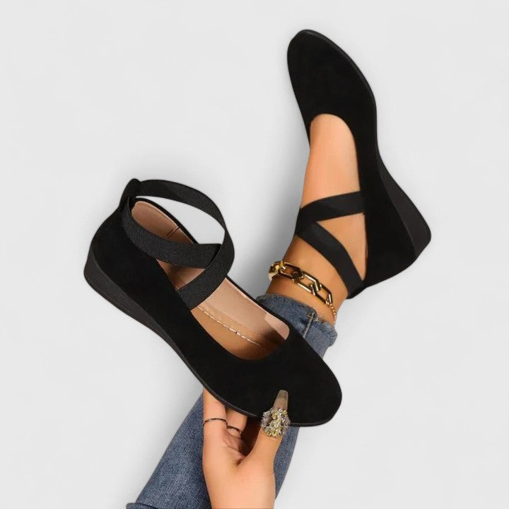 Rosa | Women's orthopedic ballerinas with cross straps