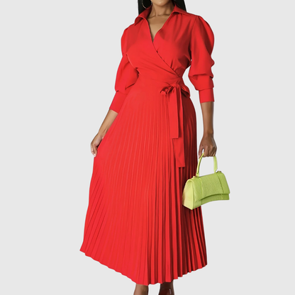 Linas | Weiches Midikleid mit Falten