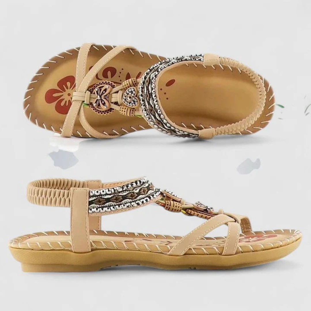 Zarela | Women's sandals with straps and flat sole