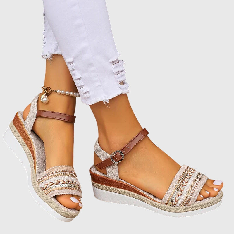 Annika | Orthopedic sandals with summer style and wedge sole