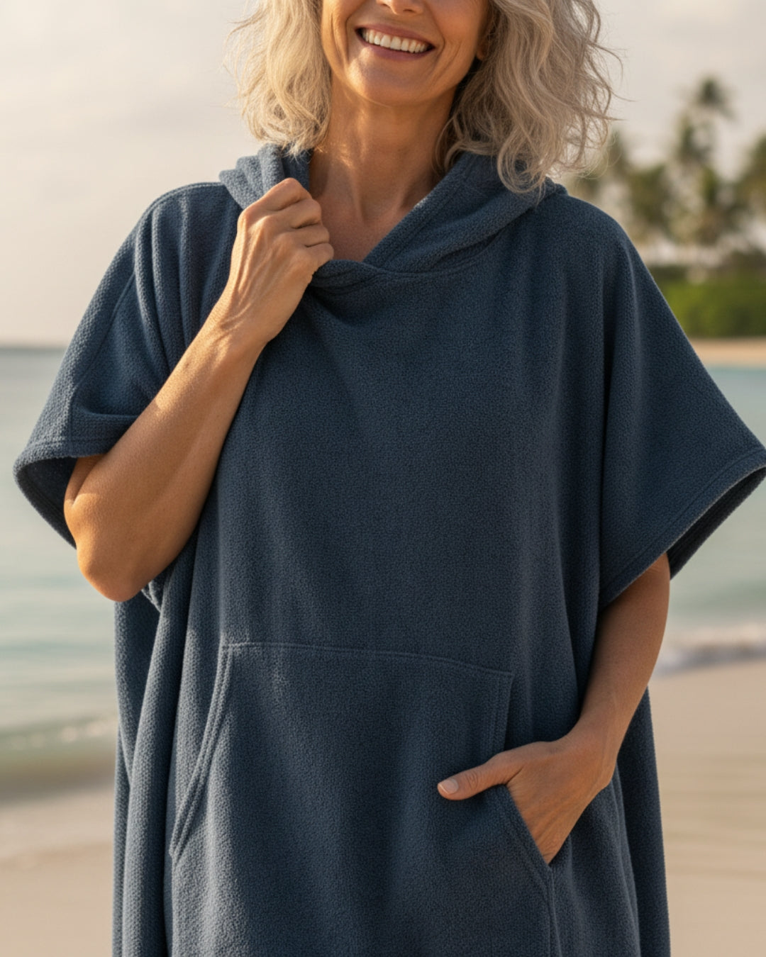 Rosalie | Sommerponcho Damen | Mit Kapuze