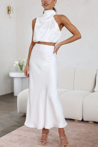 Elvina | Two-piece set with maxi skirt and elegant top