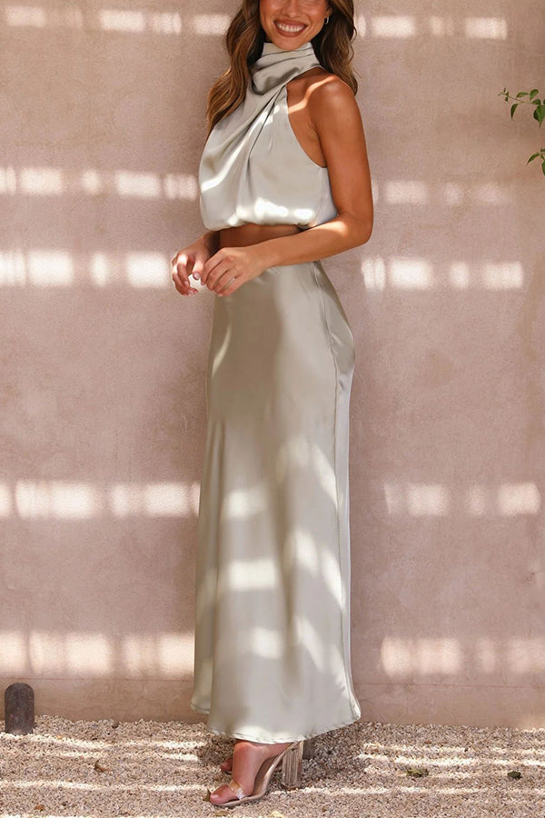 Elvina | Two-piece set with maxi skirt and elegant top