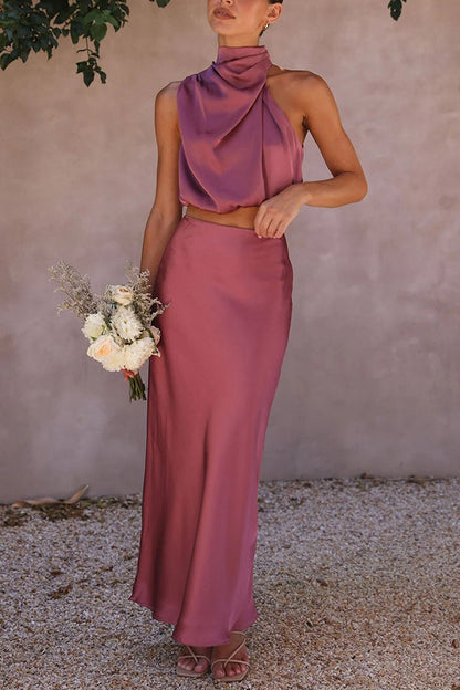 Elvina | Two-piece set with maxi skirt and elegant top
