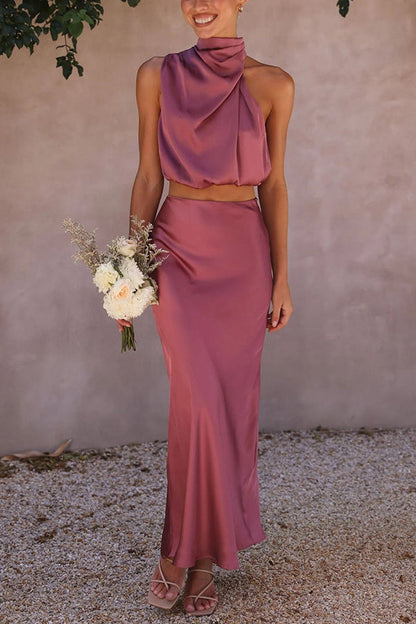 Elvina | Two-piece set with maxi skirt and elegant top