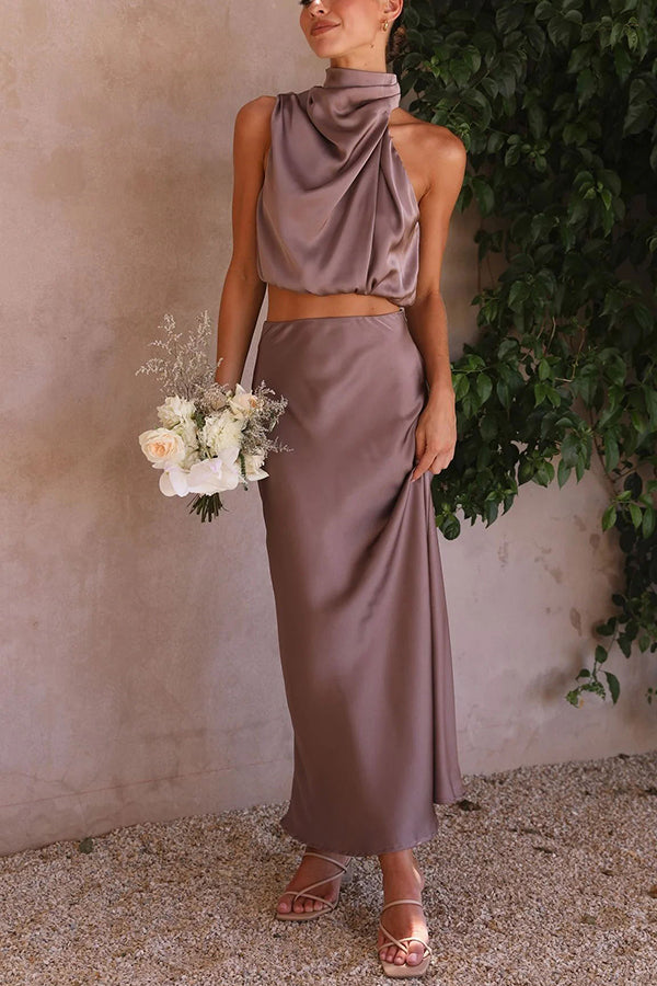 Elvina | Two-piece set with maxi skirt and elegant top