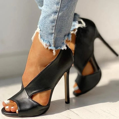 Anneliese | Orthopedic Sandals with High Heel and Cutout