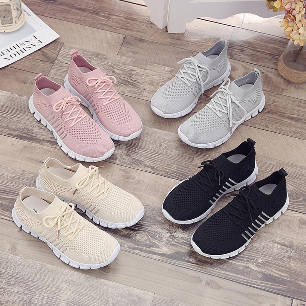 Lotta| Sneakers ortopediche da donna con lacci e materiale a maglia