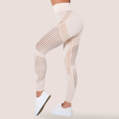 Corinne | Figurbetonte Anti-Cellulite-Leggings mit Kontrastdesign