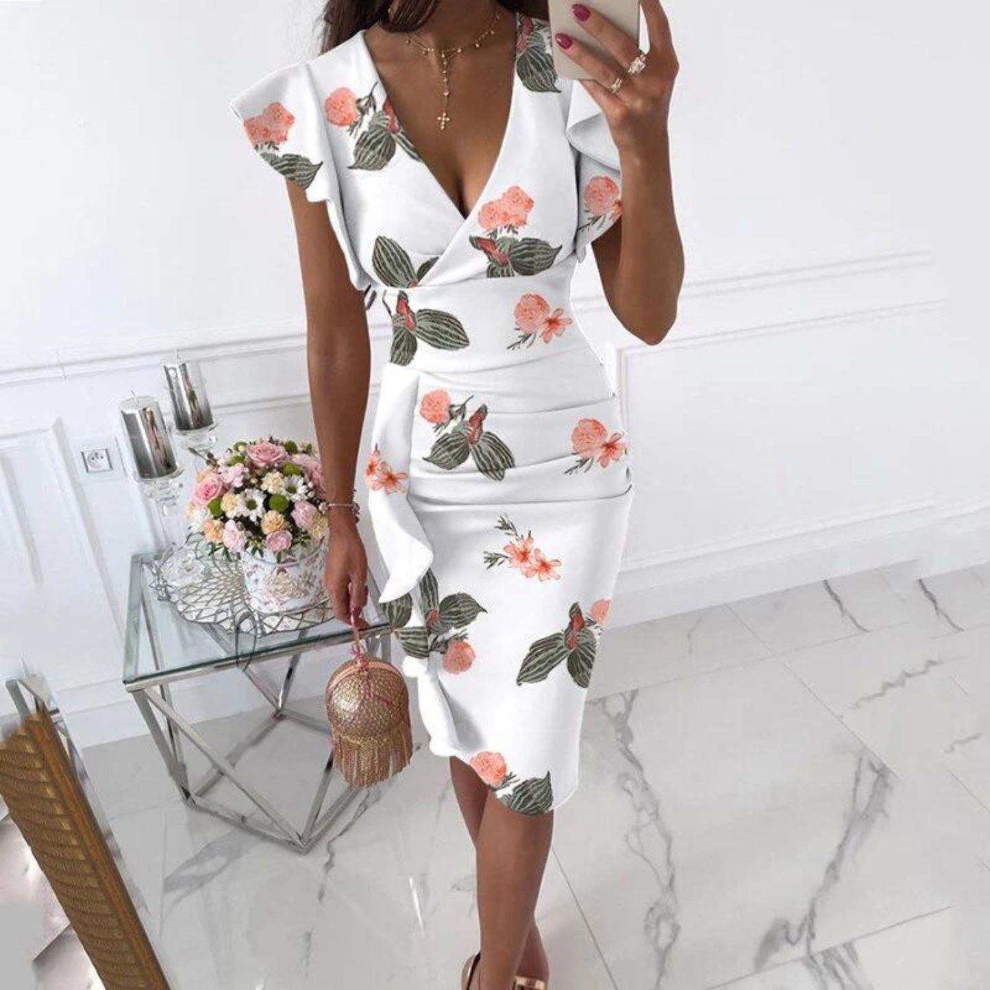 Emma | Prächtiges Damen Sommerkleid mit Muster