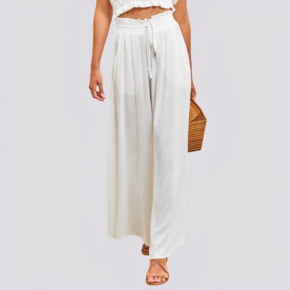 Lareen | Women's pants with wide cut and drawstring