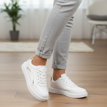 Elke | Damen Sneaker mit Plateausohle und Schnürung