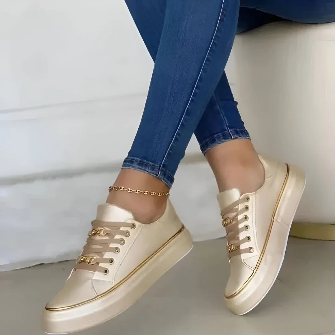 Franziska | Damen Sneaker mit Schnürung und Plateausohle