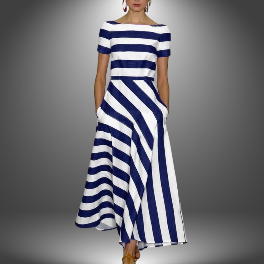 Lora | Leichtes & fließendes Streifen-Kleid