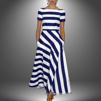 Lora | Leichtes & fließendes Streifen-Kleid
