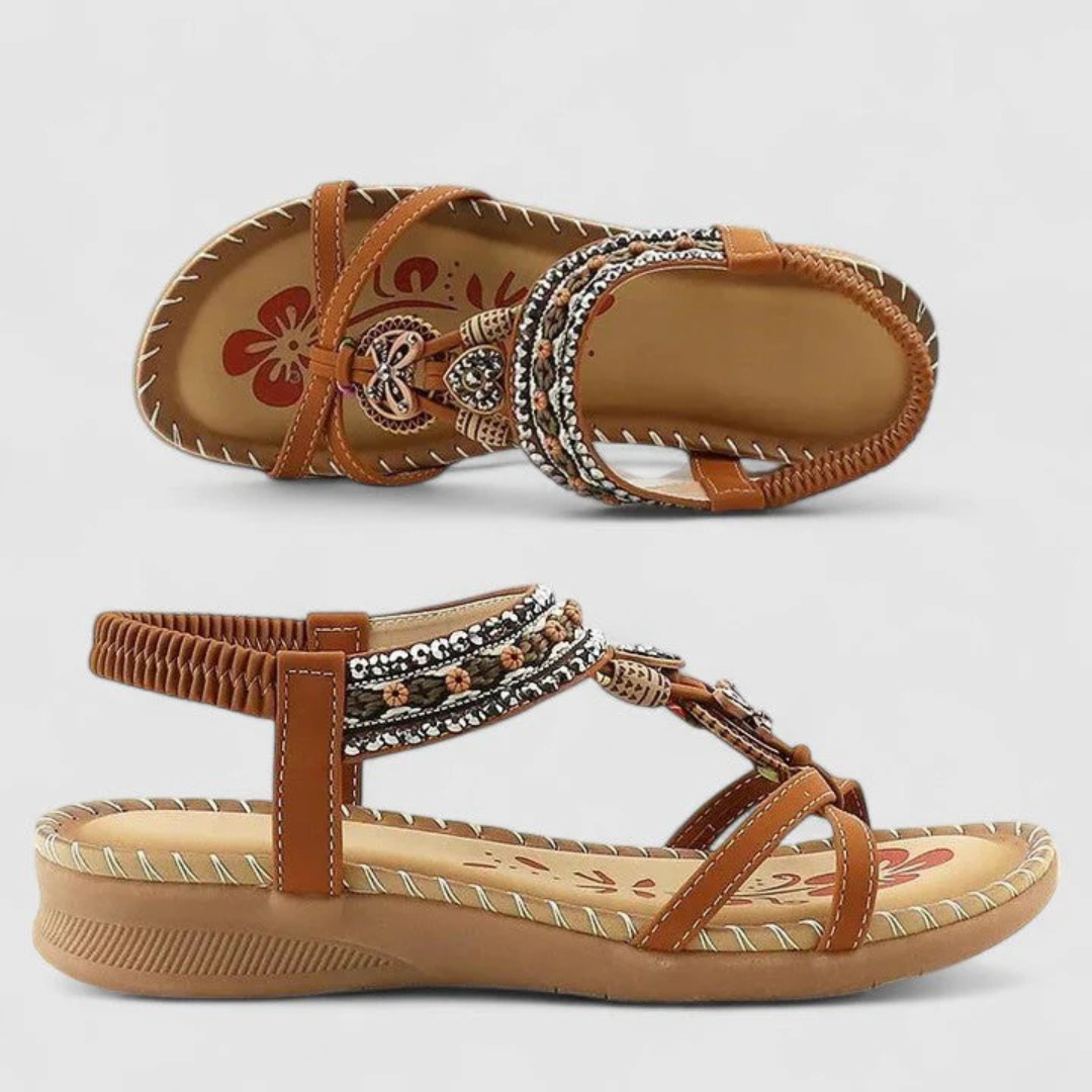 Zarela | Women's sandals with straps and flat sole