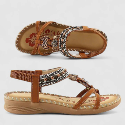 Zarela | Women's sandals with straps and flat sole