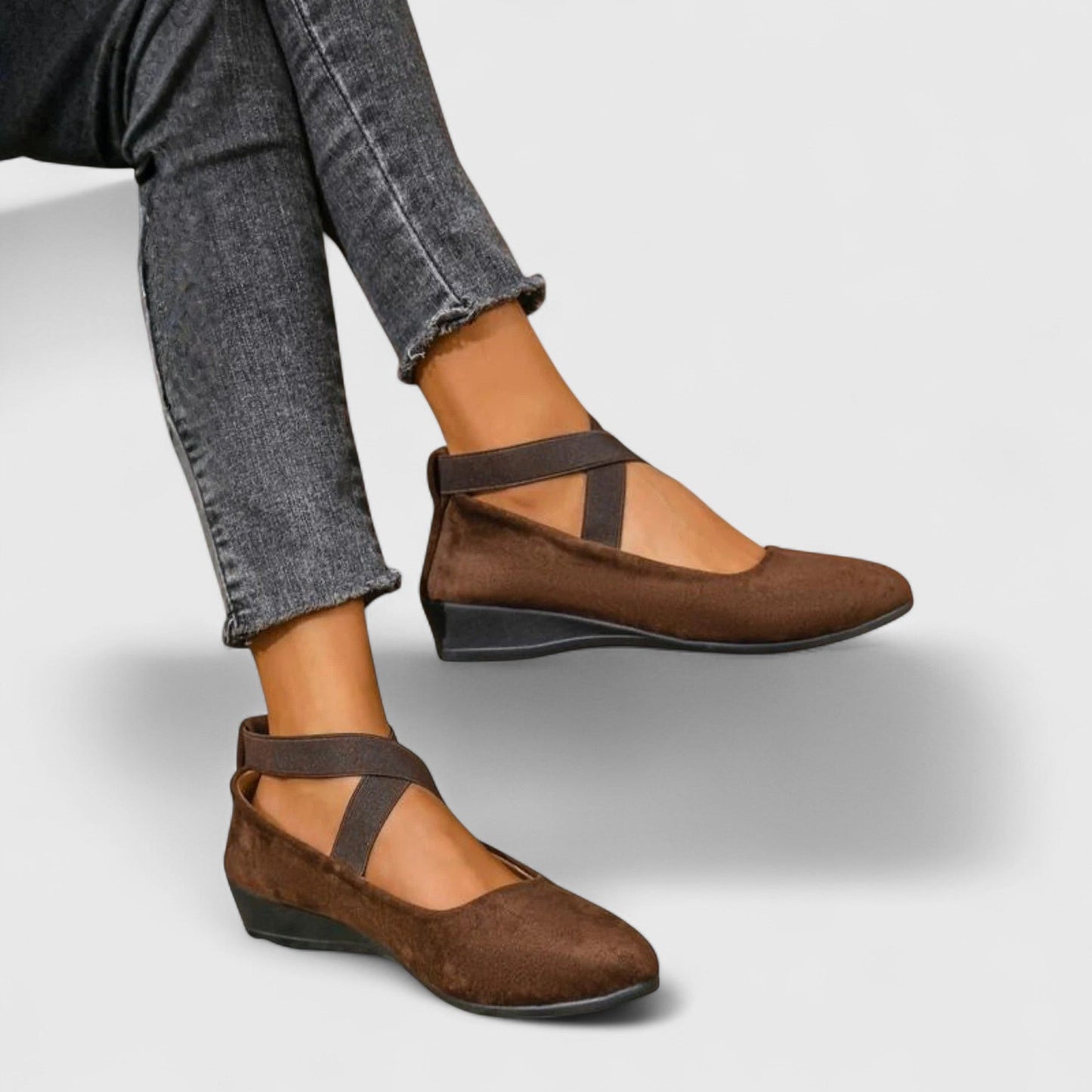 Rosa | Women's orthopedic ballerinas with cross straps