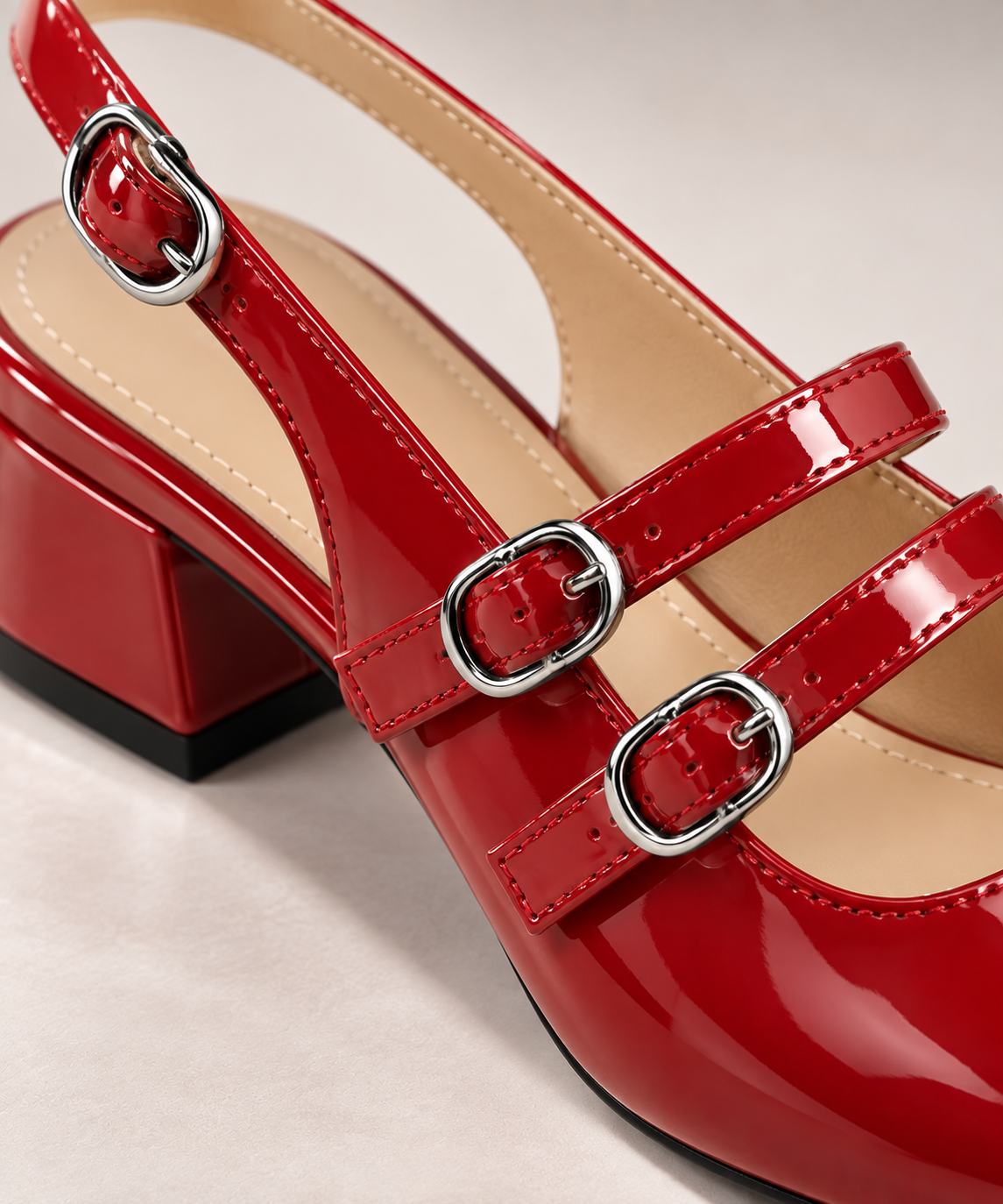 Olives – Orthopedic Leather Ballerinas Mary Jane