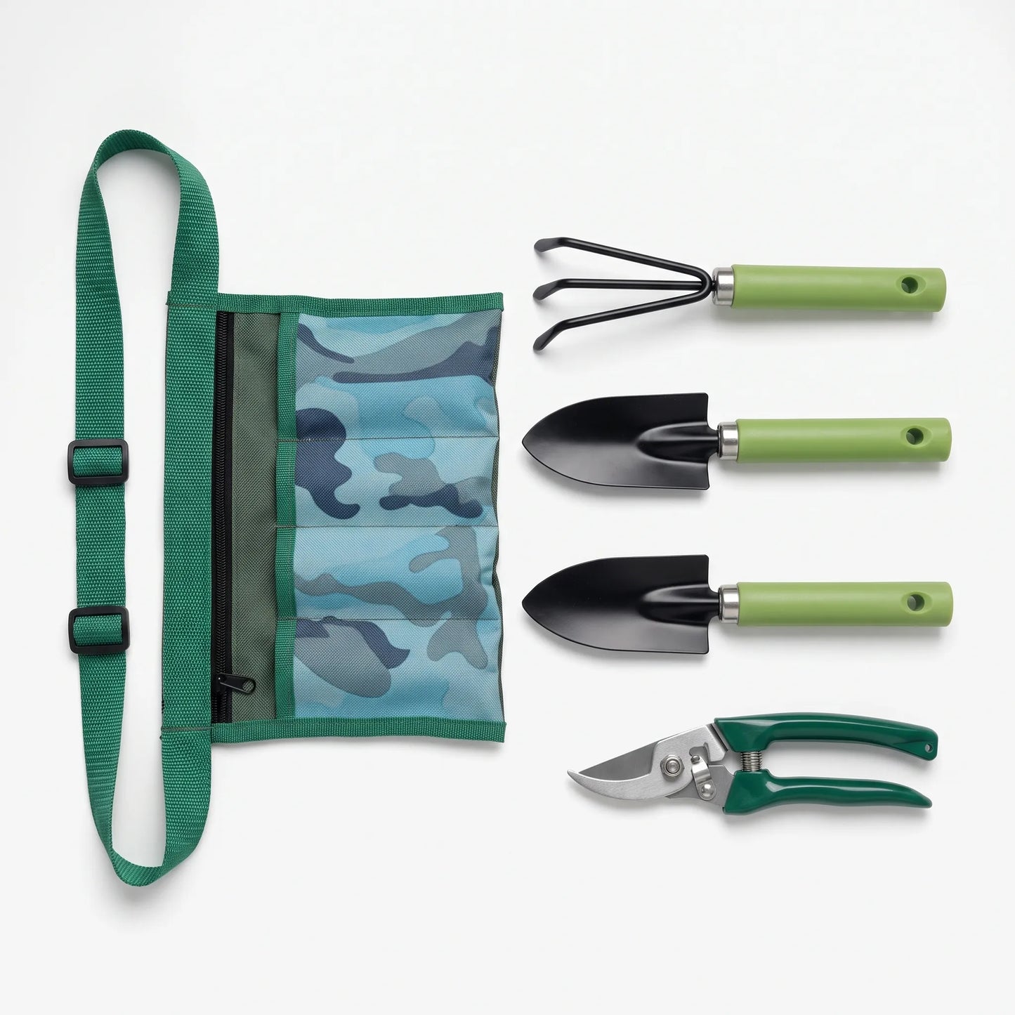 Leafora | Gartenwerkzeug-Set mit Hüfttasche und Handschaufel
