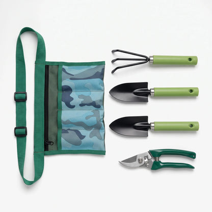 Leafora | Gartenwerkzeug-Set mit Hüfttasche und Handschaufel