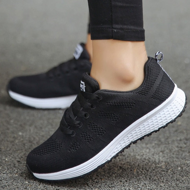 Vanessa | Damen Sneaker für Walking mit Schnürung und leichter Sohle