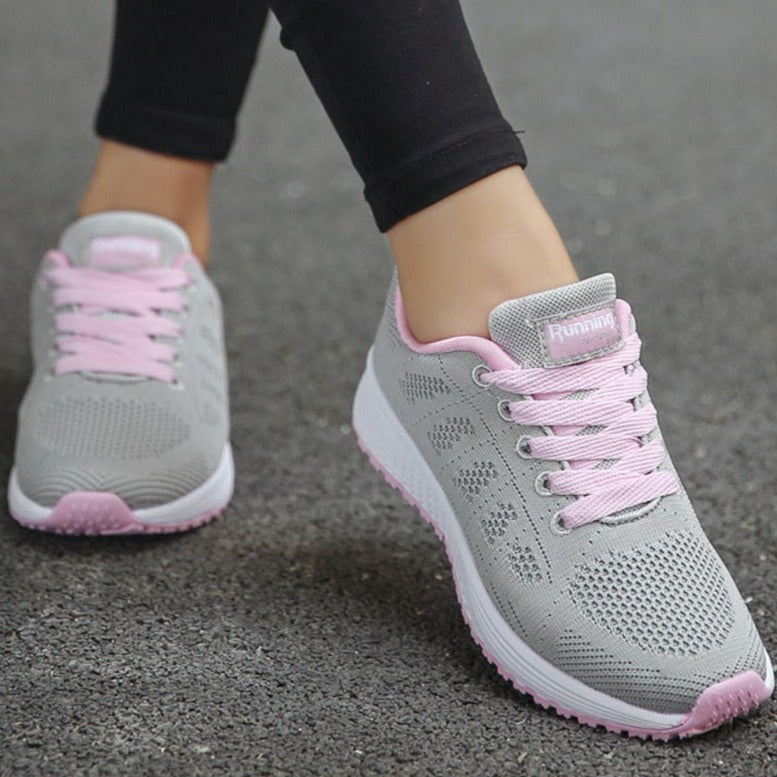 Vanessa | Damen Sneaker für Walking mit Schnürung und leichter Sohle