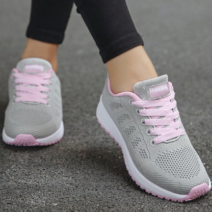 Vanessa | Damen Sneaker für Walking mit Schnürung und leichter Sohle