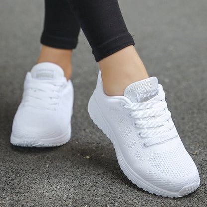Vanessa | Damen Sneaker für Walking mit Schnürung und leichter Sohle