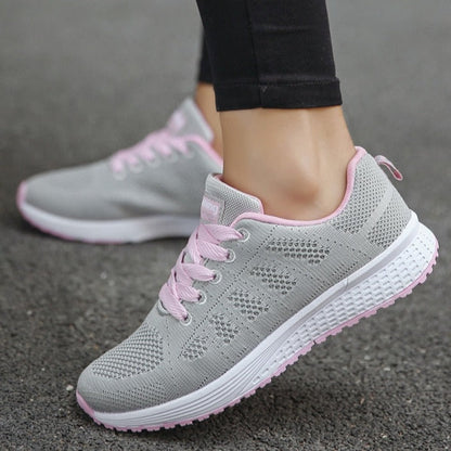 Vanessa | Damen Sneaker für Walking mit Schnürung und leichter Sohle