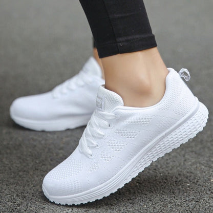 Vanessa | Damen Sneaker für Walking mit Schnürung und leichter Sohle