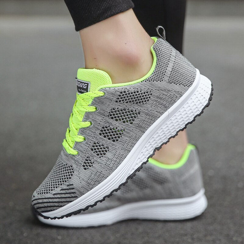 Vanessa | Damen Sneaker für Walking mit Schnürung und leichter Sohle