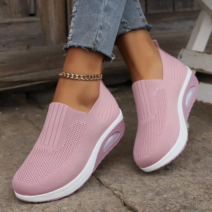 Lotte | Orthopädische Slip-on Schuhe mit Strick und Sohle